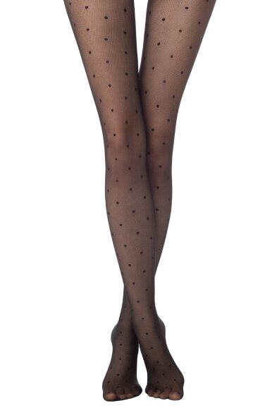 CONTE POIS TULLE Колготки женские в горошек с эффектом мелкой сетки POIS TULLE Conte elegant оптом