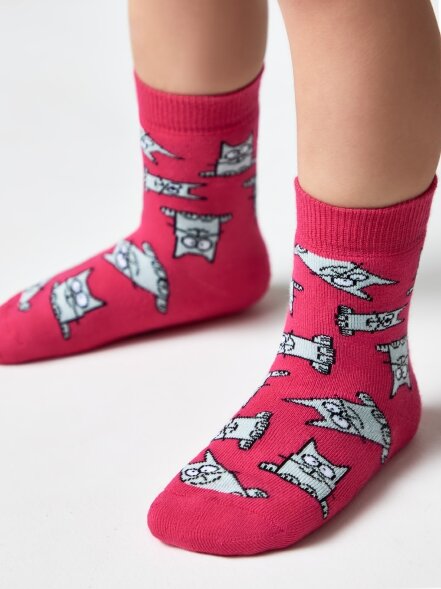 Conte-kids SOF-TIKI &quot;Cats&quot; Носки детские махровые 599 CONTE-KIDS оптом