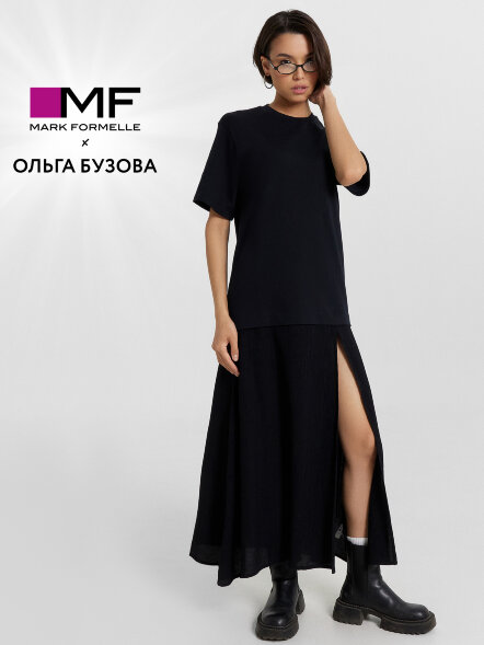 Платье Mark Formelle x Ольга Бузова черное 152696 Mark Formelle оптом