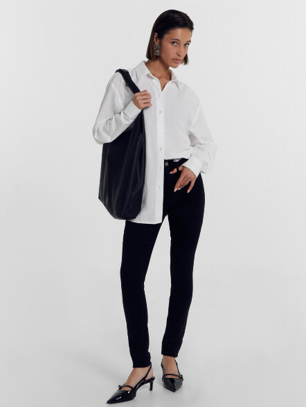 Брюки женские джинсовые jeggins в сером оттенке 2023-DTW801-1 Mark Formelle оптом
