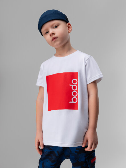 Футболка 4-364MU белый Bodo оптом