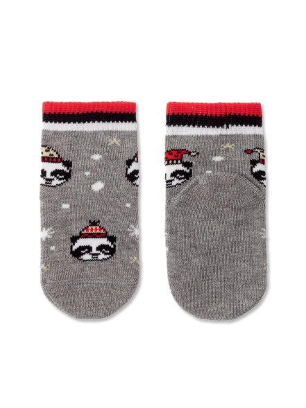 CONTE-KIDS NEW YEAR Новогодние носки «Xmas panda» 518 CONTE-KIDS оптом
