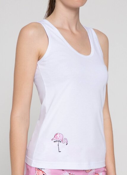 Dea Mia Майка женская 5702 SINGLET (100% Хлопок с аппликацией) 002 DEA MIA оптом