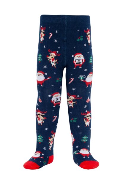 CONTE-KIDS NEW YEAR Новогодние колготки с помпоном «Holiday» 553 CONTE-KIDS оптом