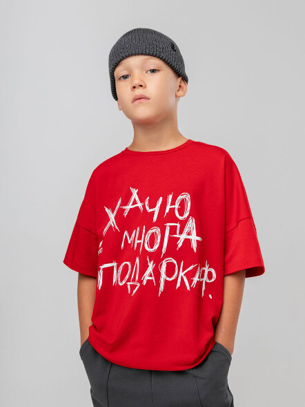 Футболка 4-393MU красный Bodo оптом