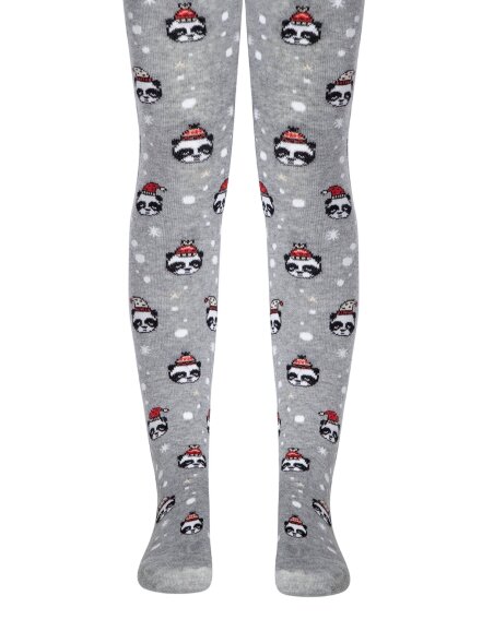 CONTE-KIDS NEW YEAR Новогодние колготки «Xmas panda» 554 CONTE-KIDS оптом
