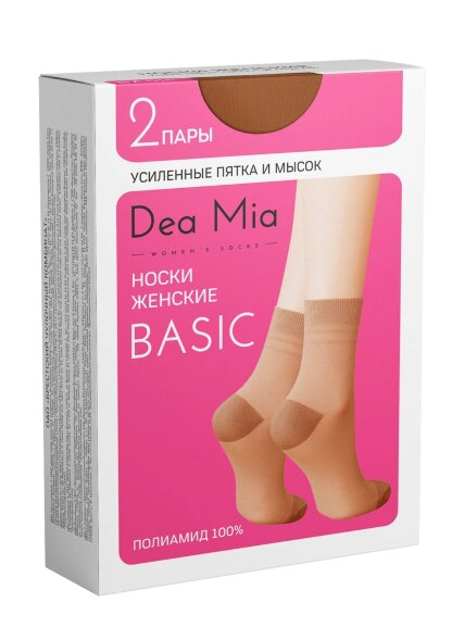 Dea Mia Носки женские BASIC (усил.пятка и мысок) DEA MIA оптом