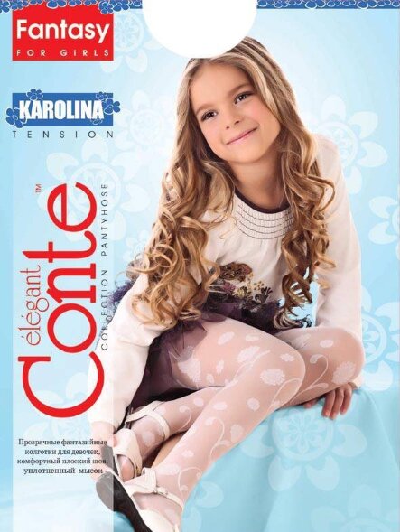 CONTE KAROLINA Колготки детские нарядные Conte elegant оптом
