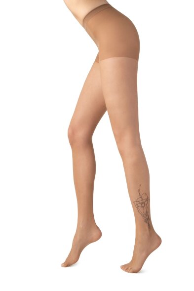 CONTE TATTOO Garden Колготки женские с рисунком 005 Conte elegant оптом
