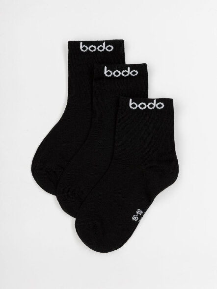 Носки 3 пары 26-8MUM черный Bodo оптом