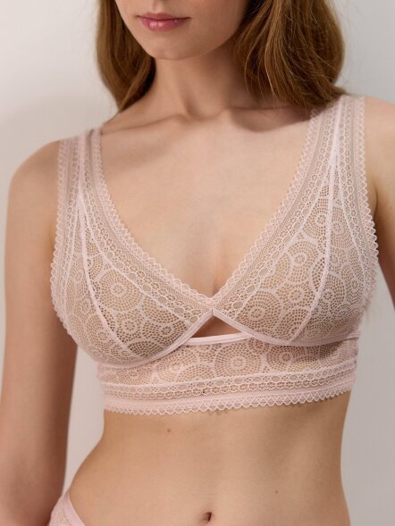 CONTE LACE TWIST LBE 1986 Бюстье с треугольными чашками из фактурного кружева Conte elegant оптом