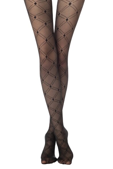 CONTE Vogue Колготки женские в ромбы с эффектом мелкой сетки VOGUE Conte elegant оптом