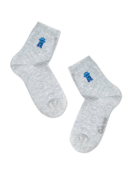 Conte-kids TIP-TOP Однотонные хлопковые носки с вышивкой 515 CONTE-KIDS оптом